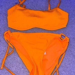 Hollister orange bikini set
